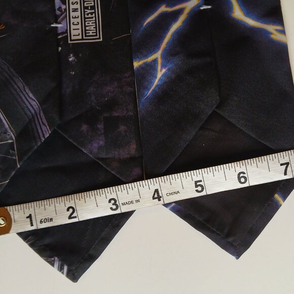 Harley Davidson 100% Polyester Vintage Necktie Set of 2 GUC - Picture 6 of 6